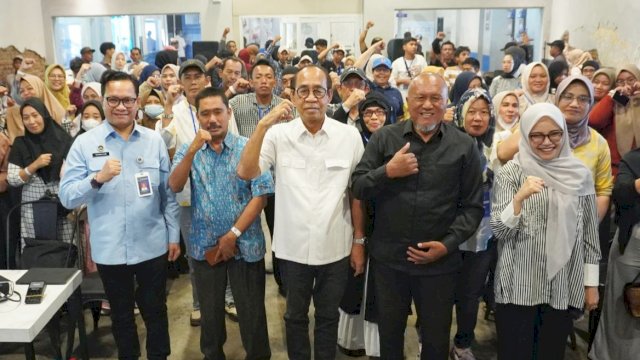 Sosialisasi program Makan Bergizi Gratis dengan mengangkat tema bersama mewujudkan generasi sehat Indonesia digelar di Vann in Sky, Makassar, Rabu (30/7/2025). (Foto: Istimewa)