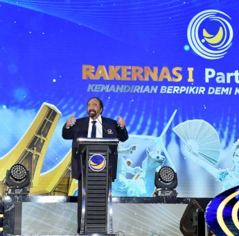 Rakernas di Makassar, Surya Paloh Tegaskan Dukungan NasDem ke Pemerintahan Prabowo Bukan Basa-basi