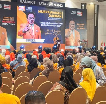 Musda Hanura Sulsel, OSO Tekankan Pentingnya Satu Komando dari Pusat hingga Daerah