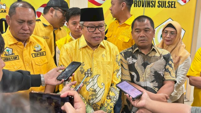 Ketua DPD I Partai Golkar Sulawesi Selatan, Taufan Pawe saat menyambangi Fraksi Golkar DPRD Sulsel, Kamis (14/8/2025). (Foto: Istimewa)