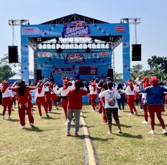 Grebek Kampung Yamaha Kobarkan Semangat Kemerdekaan dan Kreativitas Warga Desa di HUT RI ke-80