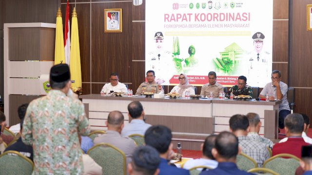 Ket: Rapat Forkopimda Barru