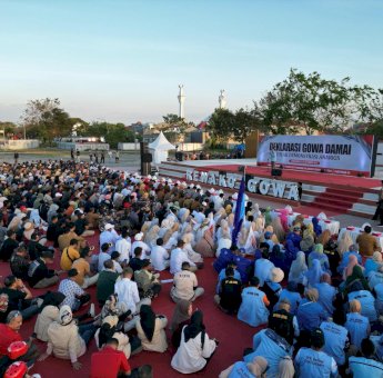 Deklarasi Damai di Gowa Ajak Warga Bersatu Jaga Keamanan Daerah