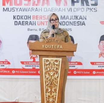 Bupati Barru Hadiri Pelantikan Pengurus PKS, Tekankan Sinergi Politik dan Pembangunan