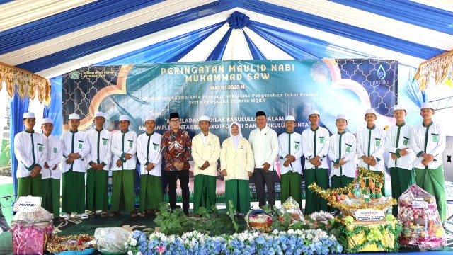Ket: Pj Sekda Parepare, Amarun Agung Hamka hadiri peringatan Maulid Nabi Muhammad SAW 1447 H di Kemenag Parepare