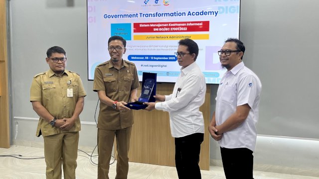 Diskominfo SP Sulsel, BBPSDM Makassar dan Komdigi menggelar pelatihan SMKI pada 8 hingga 12 September 2025. (Foto: Istimewa)