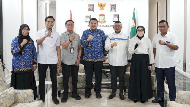 Wali Kota Makassar, Munafri Arifuddin saat menerima audiensi KPID Sulawesi Selatan di Balai Kota Makassar, Rabu (17/9/2025). (Foto: Istimewa)