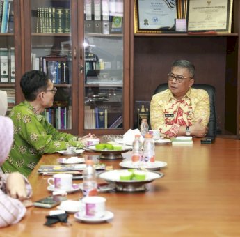 Terima Kunker Kabalai Bahasa Sulsel, Wabup Barru Abustan Dorong Peningkatan Literasi Menulis Pada Pendidikan Dasar
