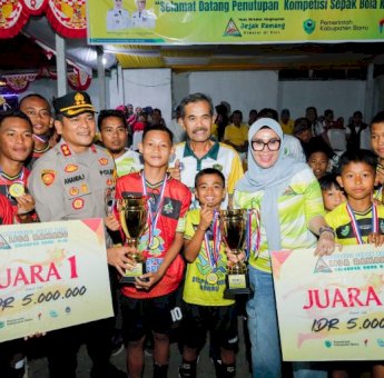 Andi Ina Ucapan Selamat Atas Kemenangan SSB Hibridah di Ajang Liga Ramang 2025