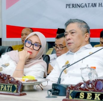 Bupati Barru Andi Ina dan Wakilnya Abustan Ikuti Peluncuran 80 Ribu Koperasi Merah Putih
