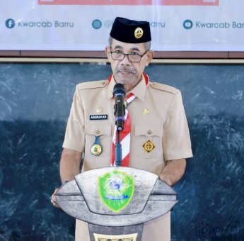 Pj Sekda Barru Membuka Muscab VII Gerakan Pramuka Kwartir Cabang Barru