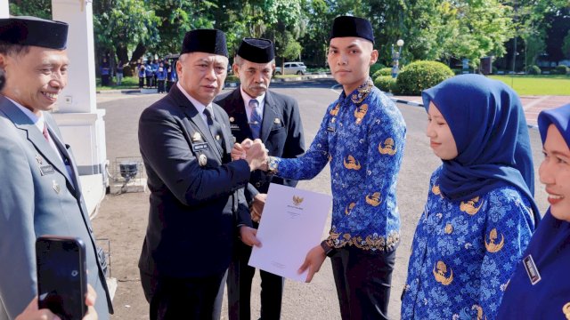 Ket: Wabup Barru, Abustan A Bintang usai menjadi Irup Hari Kesaktian Pancasila