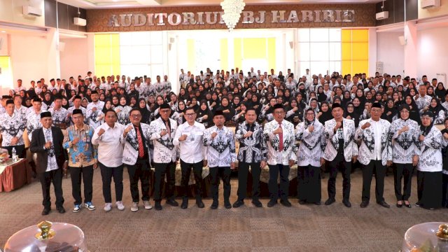 Ket: Wali Kota Parepare, Tasming Hamid di kegiatan Konferensi PGRI Kota Parepare