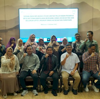 Wali Kota Parepare Apresiasi Sosialisasi Aplikasi E-PLKK untuk Tingkatkan Pelayanan BPJS Ketenagakerjaan