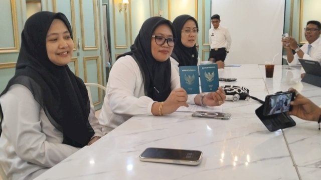 Ket: Imigrasi Parepare saat melakukan sosialisasi Penerapan Paspor Elektronik 