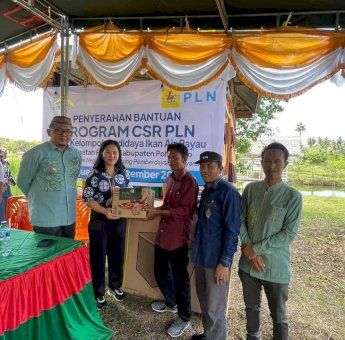 PLN UIP Sulawesi Pacu Ekonomi Lokal Lewat Budidaya Perikanan di Pohuwatu