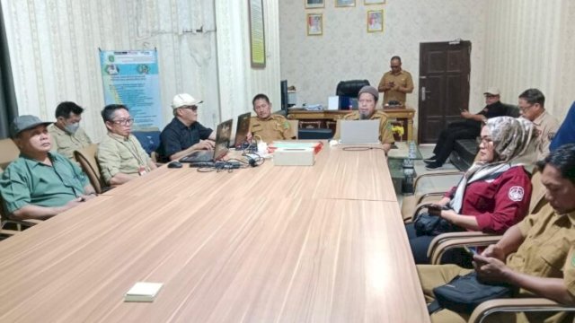 Penetapan Tapal Batas Desa di Desa Prangat Selatan dan Desa Perangat Baru. [IST]