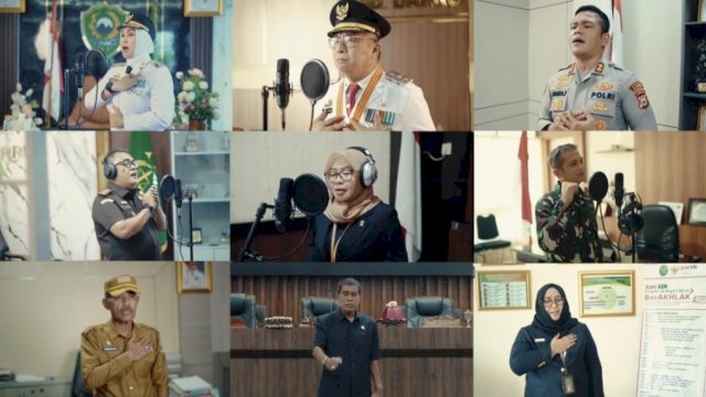 Ket: pemutaran video bertajuk &ldquo;Harmoni Merah Putih&rdquo;