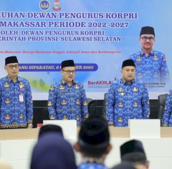 Sekda Andi Zulkifly Nanda Resmi Nakhodai KORPRI Makassar, Dorong ASN Profesional