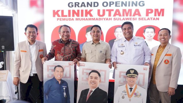 Pimpinan Wilayah Pemuda Muhammadiyah (PM) Sulawesi Selatan resmi meluncurkan unit bisnis klinik kesehatan bernama Klinik Utama PM yang terletak di Kabupaten Maros, Rabu (15/10/2025). (Foto: Istimewa)