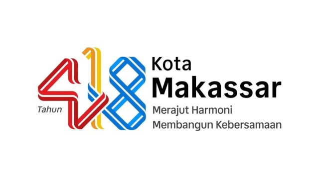 Logo HUT ke-418 Kota Makassar hasil karya desainer grafis muda asal Makassar, Reyhan Regisha dari Capslock Studio. (Foto: Istimewa)