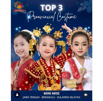 Harumkan Sulsel di Kanca Nasional, Bua Syimah Arsyila Lolos TOP 3 Provincial Costume Photo Challenge Mini Miss Indonesian Kids Of The Year 2025