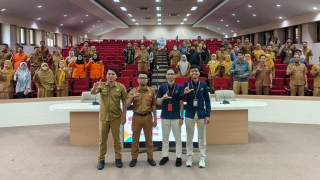 Dinas Kominfo Makassar menggelar Bimtek Penyelenggaraan Statistik Sektoral sesuai dengan prinsip Satu Data Indonesia di Ruang Sipakatau, Balai Kota Makassar, Senin (27/10/2025). (Foto: Istimewa)