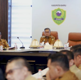 Wakil Bupati Barru Abustan Pimpin High Level Meeting Tim Percepatan dan Perluasan Digitalisasi Daerah