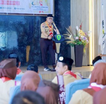 Wakil Bupati Barru Abustan Terpilih Secara Aklamasi Nakhodai Gerakan Pramuka Kwarcab Barru