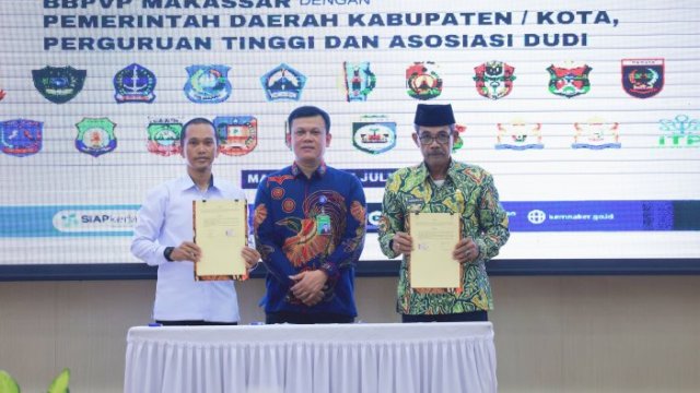 Ket: Pemkab Barru MoU dengan BBPVP Pangkep