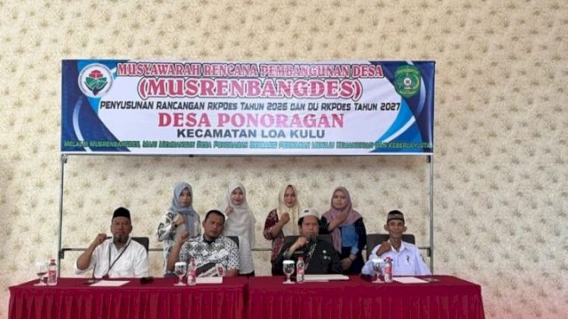 Musrenbangdes Desa Ponoragan. [IST]
