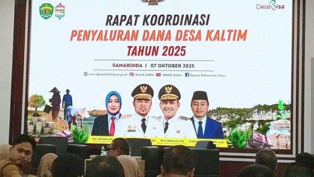 Rakor Penyaluran Dana Desa Provinsi Kaltim. [IST]