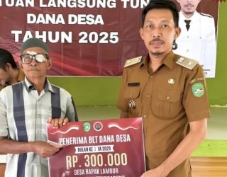 Pemdes Rapak Lambur Utamakan Transparansi Dana Desa, Penyaluran BLT Dilakukan Secara Terbuka