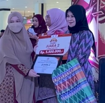 Kenalkan Produk Sutra Cura’ Caddi, Dekranasda Gowa Juara 2 Expo Kreatif Andalan 2025