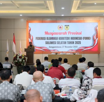 Darmawangsyah Muin Target Karate Sulsel Masuk Tingkat Internasional