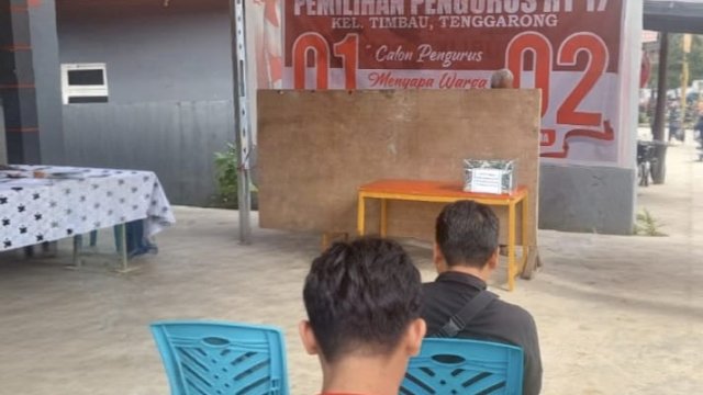 Pemilihan Pengurus RT Kelurahan Timbau. [IST]