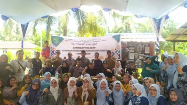 Verifikasi Lapangan Lomba RT Provinsi Kaltim di desa Sidomulyo. [IST]