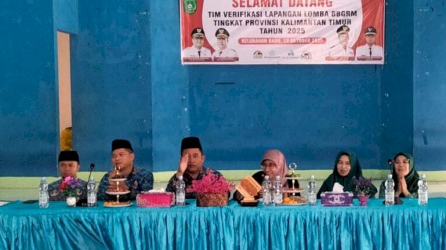 Verifikasi Lapangan Lomba BBGRM Kaltim di Kelurahan Baru. [IST]
