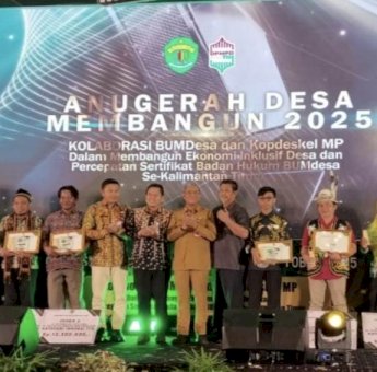 Prestasi Gemilang! DPMD Kukar Raih Juara III Anugerah Desa Membangun Kaltim 2025