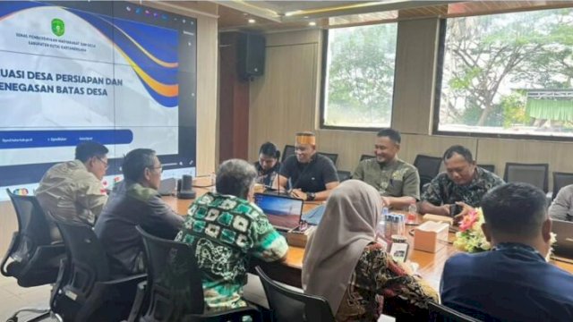 Rapat Evaluasi Desa Persiapan dan Penegasan Batas Desa. [IST]