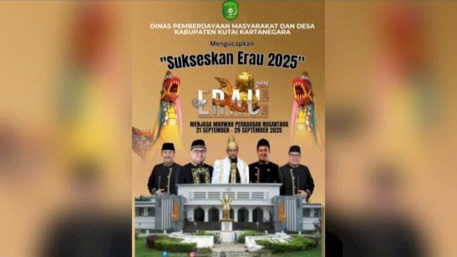 Flyer DPMD Kukar untuk Erau 2025. [IST]