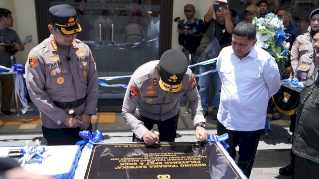 Wali Kota Makassar, Munafri Arifuddin saat menghadiri launching PAMAPTA (Patroli Aman Makassar Parama Satwika) di Polrestabes Makassar, Rabu (5/11/2025). (Foto: Istimewa)