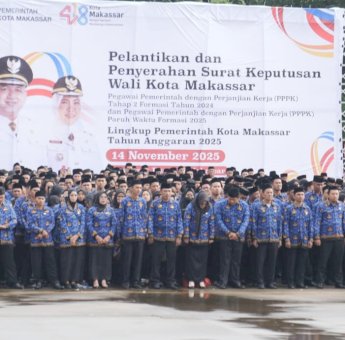 Akhir Penantian Puluhan Tahun, 6.936 Tenaga Honorer di Pemkot Makassar Resmi Dilantik