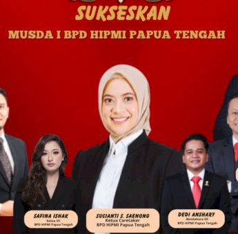 Yoti Gire Jadi Kandidat Calon Tunggal di Musda Hipmi Papua Tengah