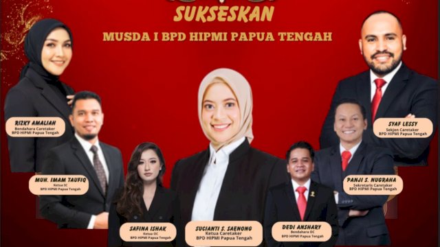 SC Musda I BPD HIPMI Papua Tengah resmi menutup proses pengambilan, pengembalian, serta verifikasi formulir pendaftaran Bakal Calon Ketua Umum BPD Hipmi Papua Tengah Periode 2025-2028. (Foto: Istimewa)