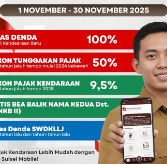 Pemprov Sulsel Perpanjang Insentif PKB hingga 30 November 2025