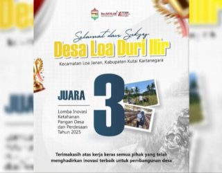 Desa Loa Duri Ilir Jadi Teladan Ketahanan Pangan, Warga dan BUMDes Bersinergi