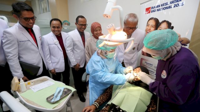 Pelayanan kesehatan gigi gratis bagi warga Makassar disiapkan Unilever Indonesia pada peringatan BKGN 2025, di RSGMP Unhas, Jalan Kandea, Makassar, Rabu, (03/12/2025). (Dok. Istimewa) 