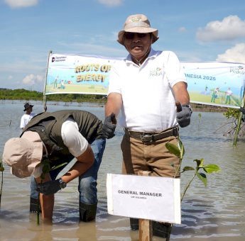 Perkuat Ketahanan Pesisir di Jeneponto, PLN Se-Regional Makassar Tanam 10.150 Pohon