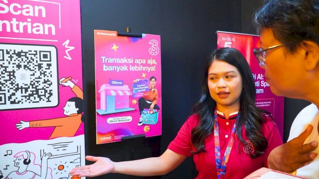 3Store Makassar yang berlokasi di Jalan Slamet Riyadi No.4 atau Kantor Indosat Circle Kalimantan Sulawesi Maluku dan Papua (Kalisumapa) hadir dengan konsep modern dan menyenangkan bagi pengunjung. (Dok. Indosat) 